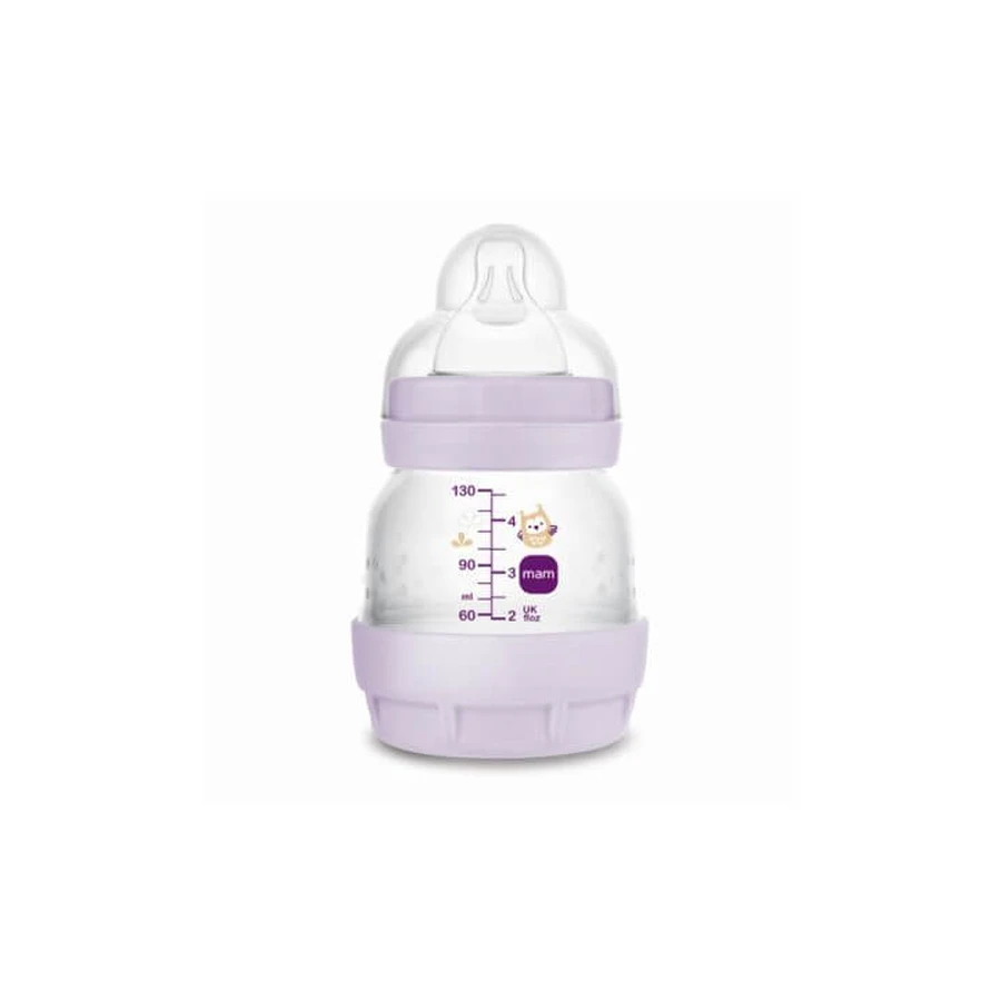 MAM Plastic Fles Easy Start Anti-Koliek Siliconen Fles 0+ Maanden 130ml
