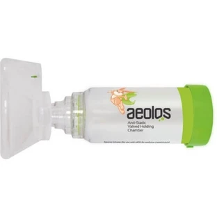 Cámara de aire para inhalación AEOLOS para niños de 1 a 6 años