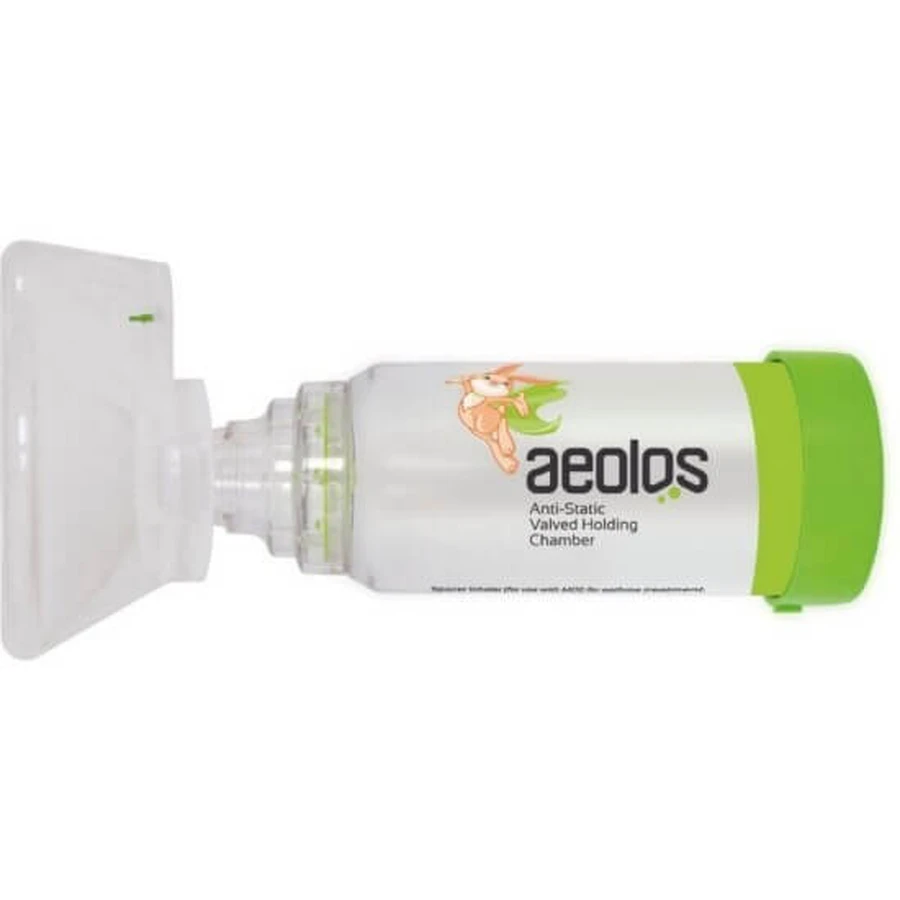 Cámara de aire para inhalación AEOLOS para niños de 1 a 6 años