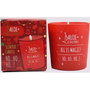 ALOE+COLORS Kaars Ho Ho Ho Ho - Sojakaars in een potje met de geur van peperkoek