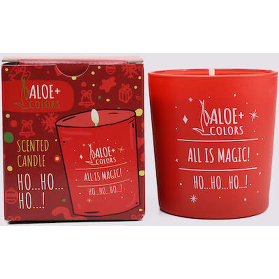 ALOE+COLORS Kaars Ho Ho Ho Ho - Sojakaars in een potje met de geur van peperkoek