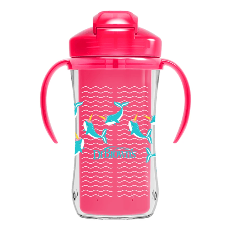 DR. BROWN`S Tasse chaude avec paille Fux du 12ème mois 300ml TC 01201