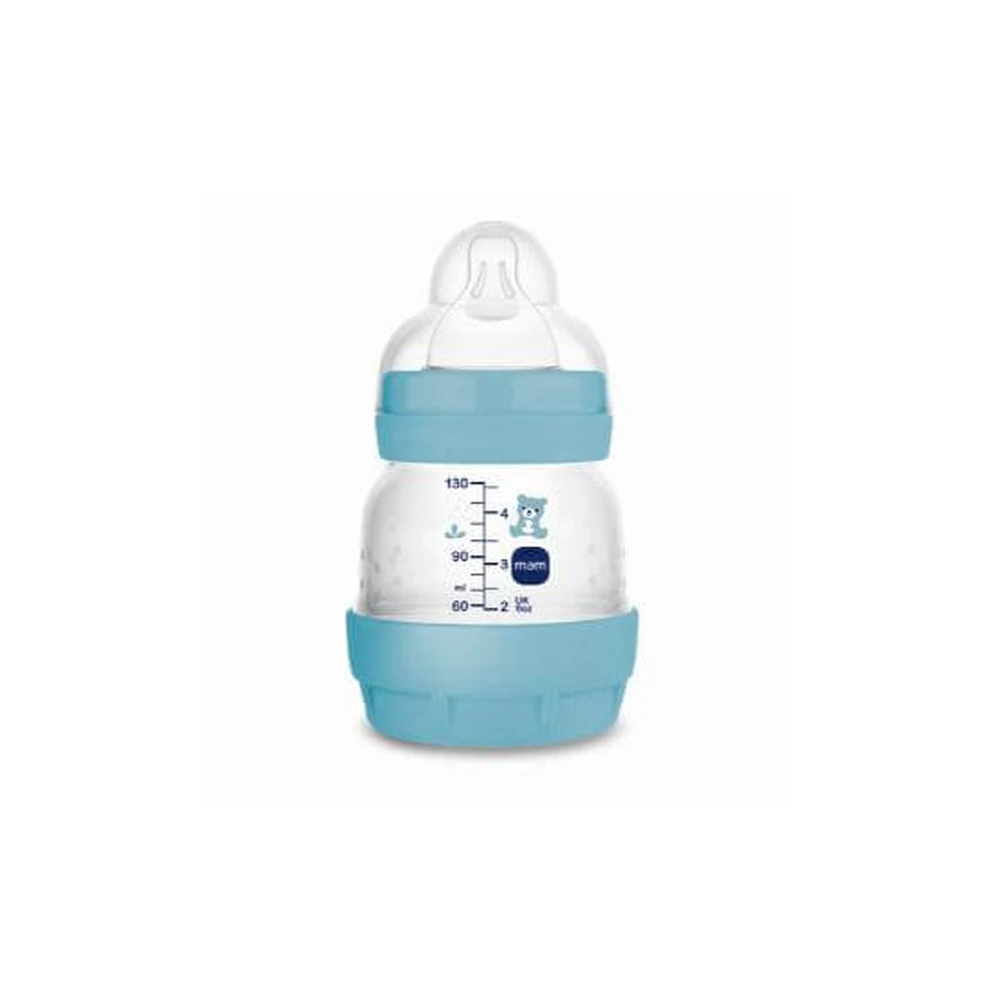 MAM Easy Start Anti-Colic Plastikflasche mit Silikoneinsatz für 0+ Monate 130ml