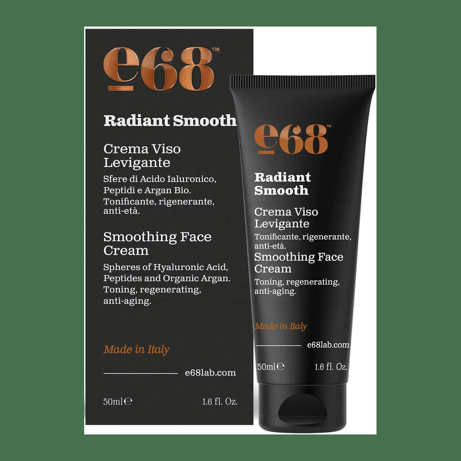 E68 Men Crème visage lissante éclatante Crème visage éclatante pour homme 50ml