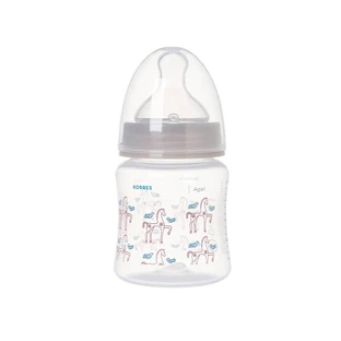 KORRES Agali Zachte Plastic Fles met Siliconen Speen 0m+ 150ml