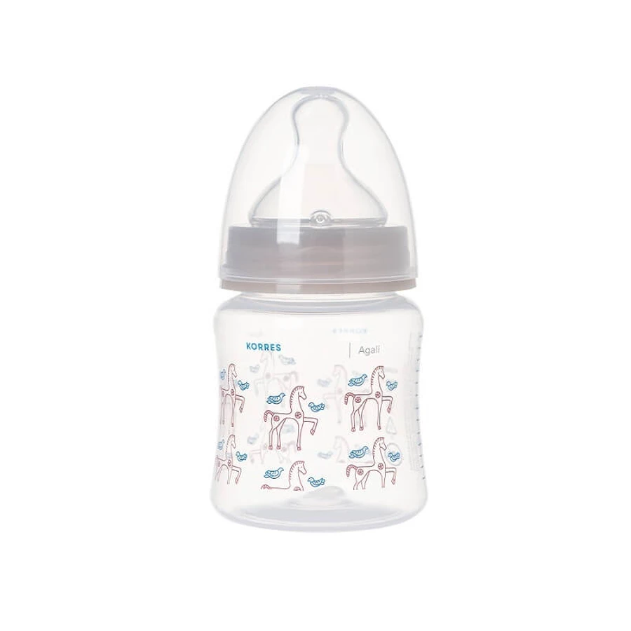 KORRES Agali Zachte Plastic Fles met Siliconen Speen 0m+ 150ml