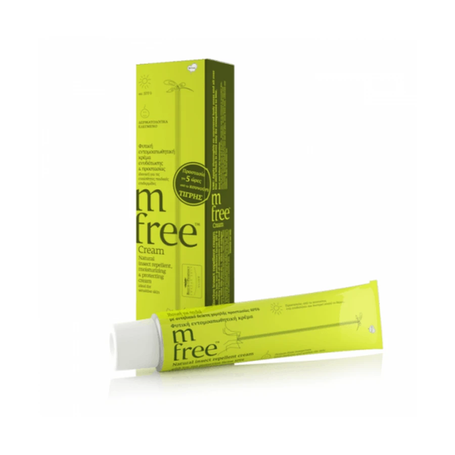 MFREE Crema Repelente de Insectos a Base de Hierbas Apta y Para Niños 50ml