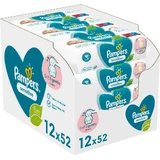 PAMPERS Sensitive Wipes Lingettes pour la peau sensible des bébés 52x12= 624 pièces