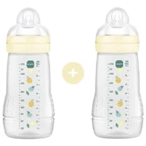 MAM Easy Active Plastic Bottle with silicone teat from 2+ months 270ml 2 pieces
