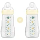 MAM Easy Active Biberón de plástico con tetina de silicona a partir de 2+ meses 270ml 2 piezas
