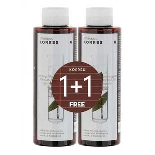 KORRES Shampoo Tegen Roos & Droge Huid Met Laurier & Echinacea 250ml 1+1 Geschenk