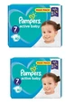 PAMPERS Baby Diapers Active Baby No.7 15+Kgr 80 pieces Maxi Pack (2 Packs of 40 pieces)