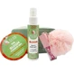 ALOE+COLORS Promo The Bloom Cosmetic Bag Mist Hair & Body, 100ml, Charm Hand Oil, 5ml & Body Bag