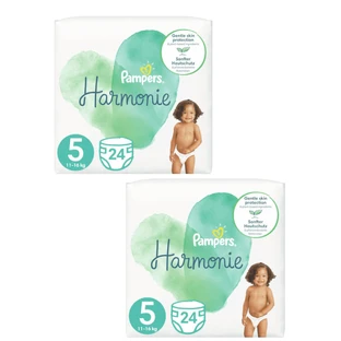 PAMPERS Harmonie Luier met Sticker No5 11kg-16kg 48 stuks (2 Verpakkingen van 24 stuks)
