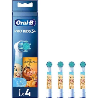 ORAL B Pro Kids Toothbrush Heads Replacement Toothbrush Heads The Lion King For 3+ Years 4 Pieces