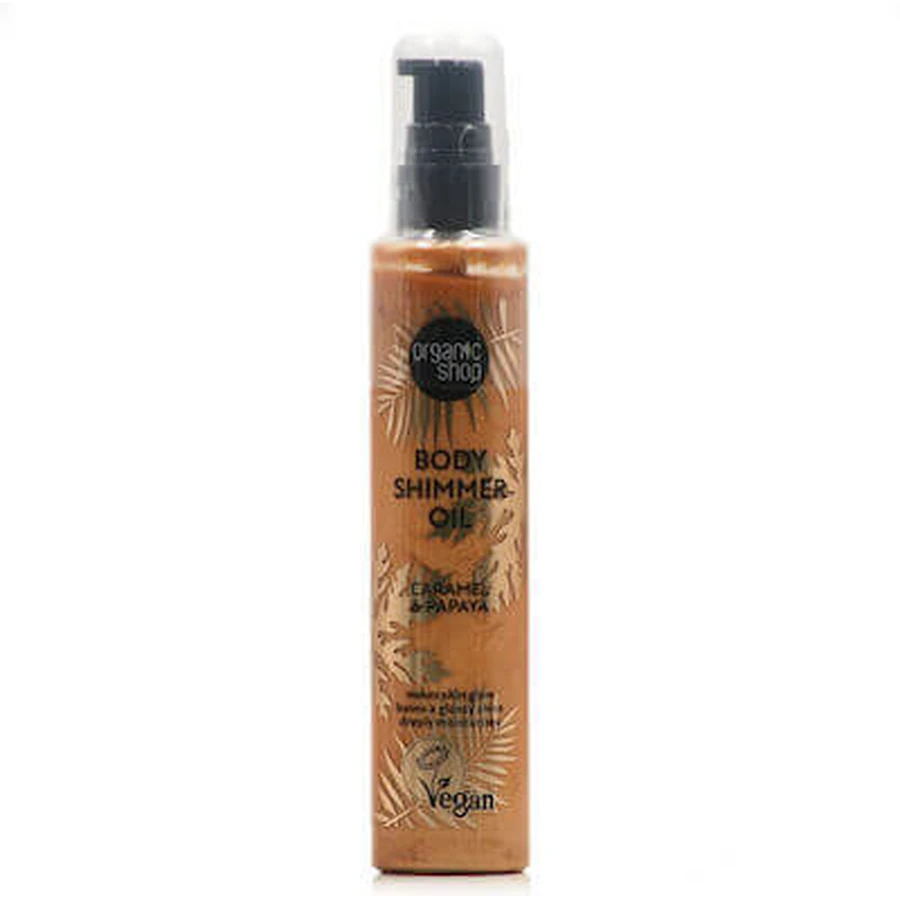 NATURA SIBERICA Body Shimmer Olie met Karamel & Papaja Geur 100ml