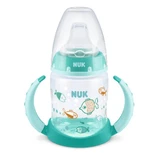 NUK First Choice Learner Bottle Trainingsflasche mit zwei Griffen & weichem Silikonauslauf für 6-18 Monate 150ml 10.743.943 - Grün