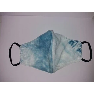 MASKA Stof Blauw met Wit