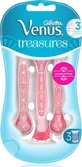 GILLETTE Venus Treasures Einwegrasierer mit 3 Klingen &amp; Gleitband 3 Stück