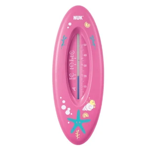 NUK OCEAN Badthermometer (temperatuurbereik: 0-50 graden Celsius) In verschillende kleuren - Roze