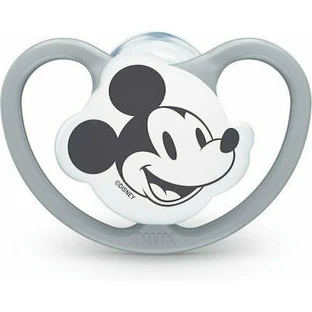 NUK Disney Space Silicone Pacifier with Case 6-18 months - Grey