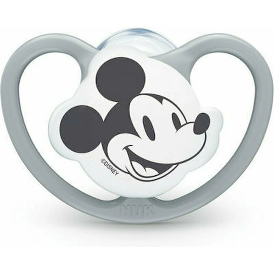 NUK Disney Space Silicone Pacifier with Case 6-18 months - Grey