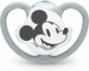 Suzeta NUK Disney Space Silicone cu husă 6-18 luni - Gri