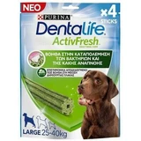 PURINA Dentalife Activfresh Large Dental Treat for Dogs Against Odor 4 pieces