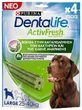PURINA Dentalife Activfresh Large Tandheelkundige Traktatie voor Honden tegen Geur 4 Stuks