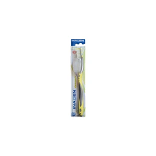 INADEN Dynamic Soft Zahnbürste mit Schutzkappe - Gelb