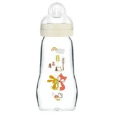 MAM Bottle Matt Feel Good Glass Bottle with silicone liner, from 2+ months [375SU] 260ml