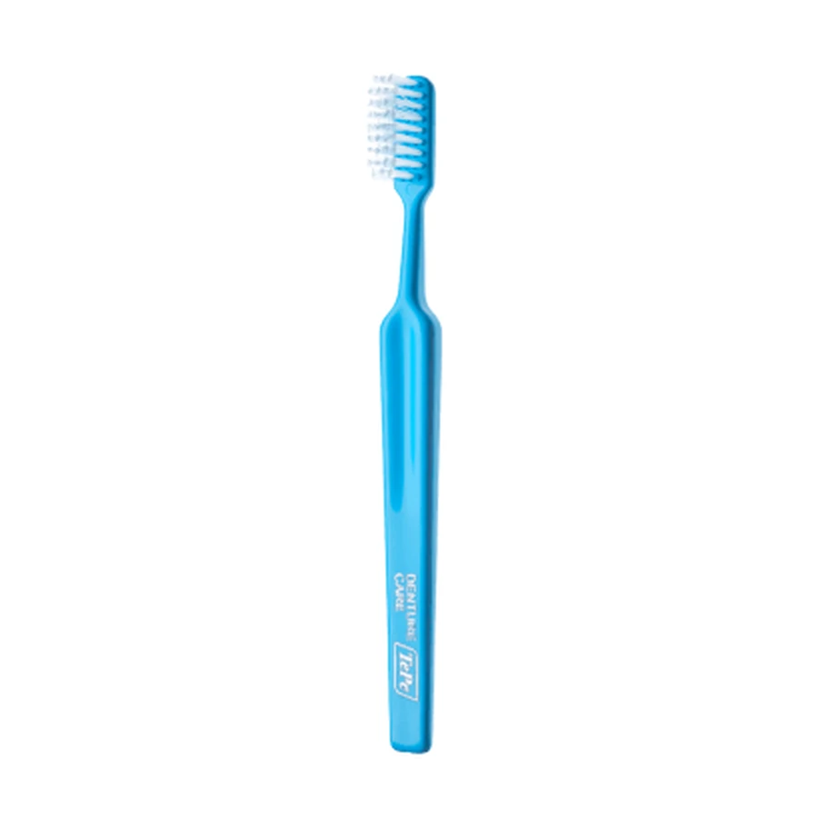 TEPE Denture Brush Toothbrush For Artificial Dentures In Various Colors - Blue