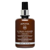 APIVITA Leche Limpiadora 3 en 1 con Camomila y Miel Leche Limpiadora 3 en 1 para Rostro y Ojos con Camomila y Miel Para Todo Tipo de Piel 300ml