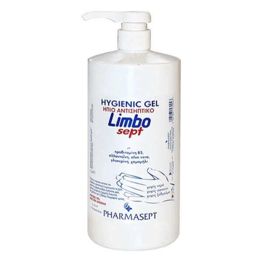 PHARMASEPT Gel Higiénico Limbosept Gel antiséptico suave con alto contenido en alcohol 70° 1000ml