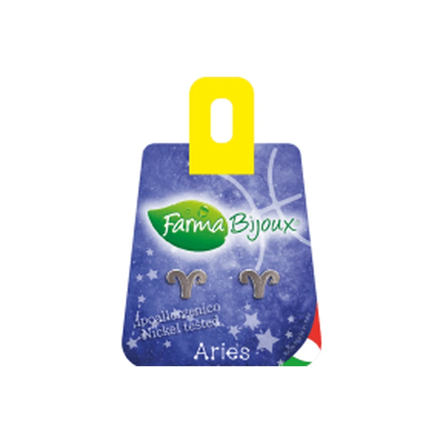 FARMA BIJOUX Hypoallergene Ohrringe ohne Nickel Zodiaco Widder-Widder