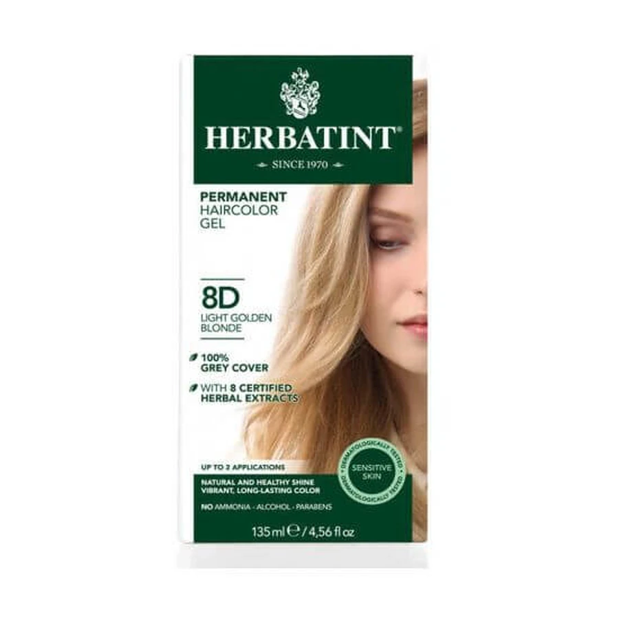 HERBATINT Hair Color No.8D Blonde Light Gold