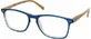 EYELEAD Presbyopie bril - Leesbril met houten arm en bot blauw montuur E212 +2,50