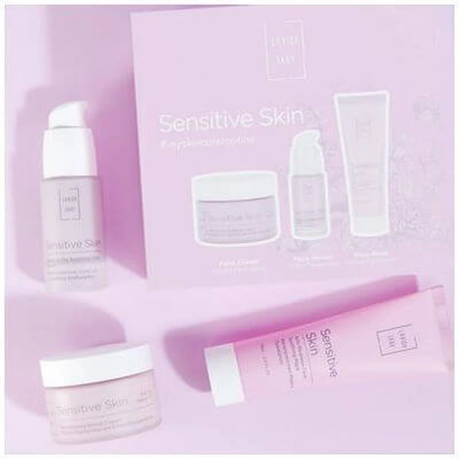 LAVISH Care PROMO Sensitive Skin Rebalancing Boost Day Cream Face Rebalancing 50ml - Face Serum Soothing Face Serum 30ml - Anti Redness Face Mask Soothing Face Mask 75ml