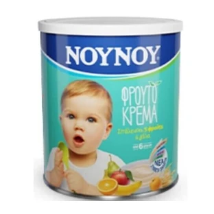 NOYNOY Fruitcrème 5 Vruchten Vanaf 6+ Maanden 300gr