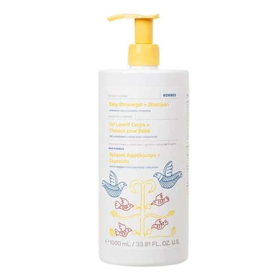 KORRES Baby Showergel & Shampooing Baby Shower Gel & Shampooing with Caraway & Almond 1000ml