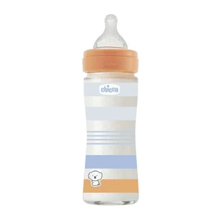 CHICCO Bienestar Biberón De Vidrio Para 0+ Meses Con Tetina De Silicona 240ml Niño [28721-21]