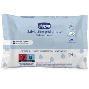 CHICCO Toallitas húmedas con agua 97% 16 unidades