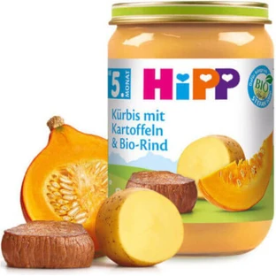 HIPP Potitos ecológicos de calabaza con patatas y ternera 190g