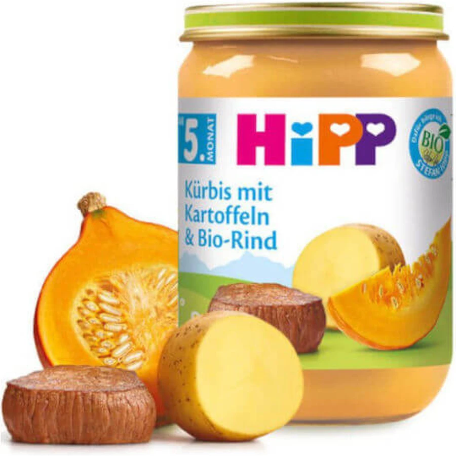 HIPP Organic Baby Meal Pumpkin with Potatoes & Beef 190g
