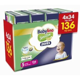BABYLINO Hosen Baumwolle Soft Pants No 5 10-16kg (34x4) 136 Stück