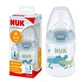 Biberón de silicona NUK First Choice de plástico 0-6m 150ml con indicador de control de temperatura - Azul