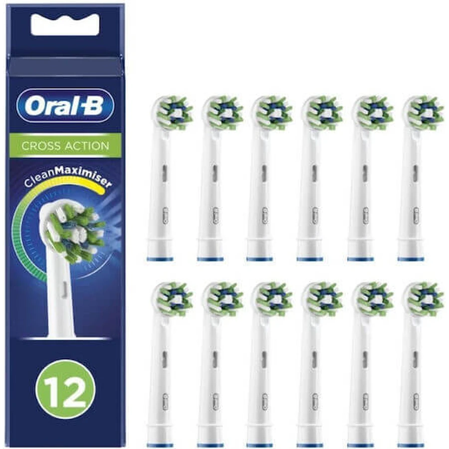 ORAL B Cross Action Clean Maximizer Cabezales de recambio para cepillos eléctricos 12 piezas