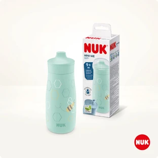 NUK Mini-Me Sip Sip avec embout à partir de 9 mois couleur menthe 300ml [10.225.322]