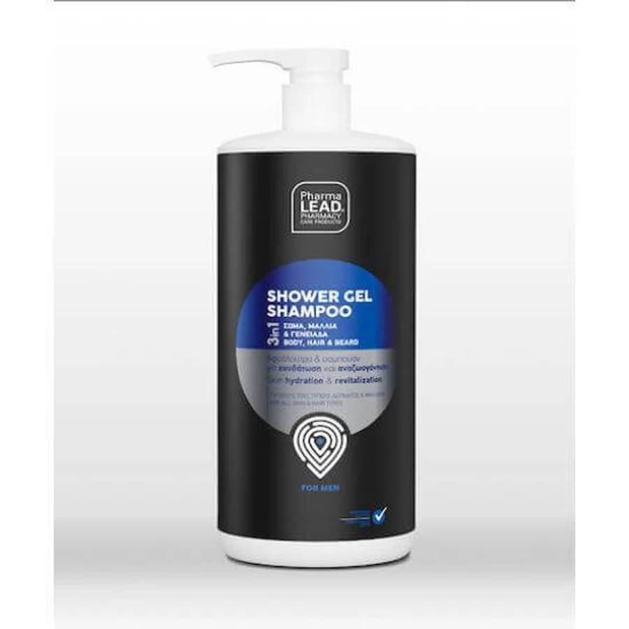 PHARMALEAD Gel de ducha y champú para hombre Gel de ducha y champú 1000ml