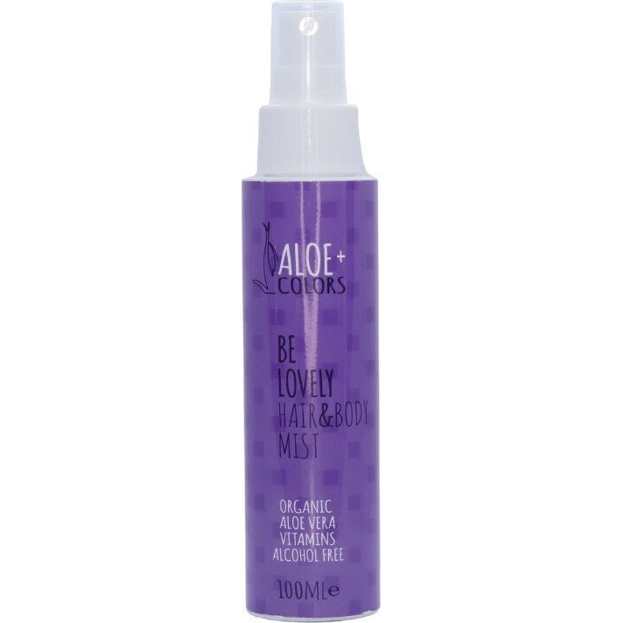 ALOE+ COLORS Be Lovely Bruma Corporal Hidratante para Cuerpo y Cabello con Fragancia de Caramelo y Almendra Amarga 100ml
